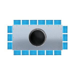 SKRZYNKA rozdzielcza 18x75/200 X-Premium izolowana samouszczelniająca (3+6+3+6) - obrazek 1