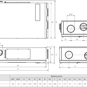 Rekuperator VENTS VUTR 350 P EC A21 - obrazek 2